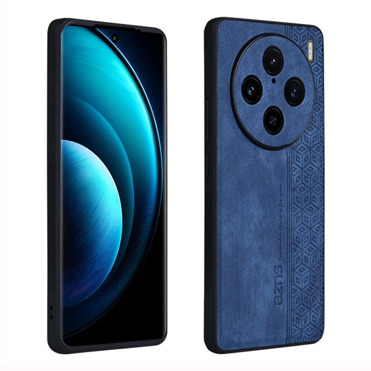 For vivo X100 Pro AZNS 3D Embossed Skin Feel Phone Case(Sapphire Blue) - X100 Pro Cases by AZNS | Online Shopping South Africa | PMC Jewellery | Buy Now Pay Later Mobicred