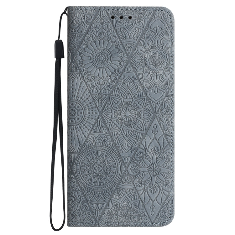 For Xiaomi Redmi Note 13 Pro 5G Ethnic Embossed Adsorption Leather Phone Case(Grey) - Note 13 Pro Cases by PMC Jewellery | Online Shopping South Africa | PMC Jewellery | Buy Now Pay Later Mobicred