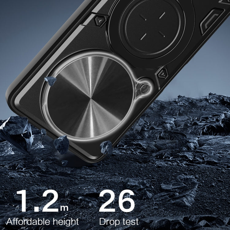 For Xiaomi Redmi A3 CD Texture Sliding Camshield Magnetic Holder Phone Case(Black) - free shipping - PMC TechLife - Order now!