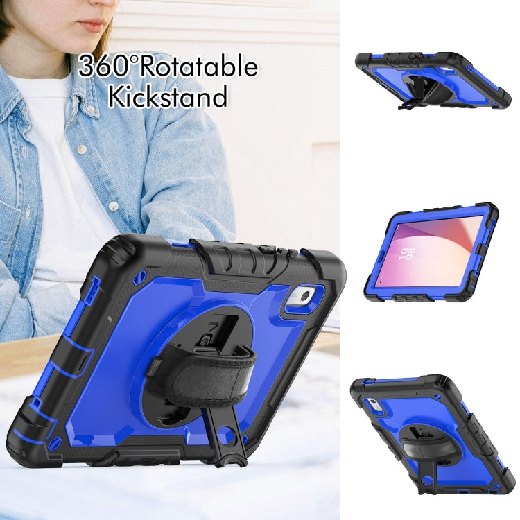 For Lenovo Tab M9 Silicone Hybrid PC Tablet Case with Shoulder Strap(Blue PC) - Lenovo by PMC TechLife | Online Shopping South Africa | PMC TechLife | Buy Now Pay Later Mobicred