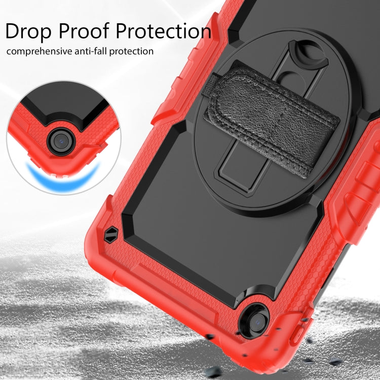 For Lenovo Tab M10 Plus 10.6 Gen 3rd Silicone Hybrid PC Tablet Case with Shoulder Strap(Red) - Lenovo by PMC TechLife | Online Shopping South Africa | PMC TechLife | Buy Now Pay Later Mobicred