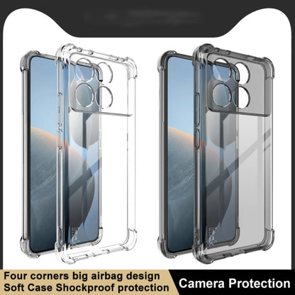 For Xiaomi Poco X6 Pro 5G/Redmi K70E 5G imak Shockproof Airbag TPU Phone Case(Transparent Black) - K70E Cases by imak | Online Shopping South Africa | PMC Jewellery | Buy Now Pay Later Mobicred