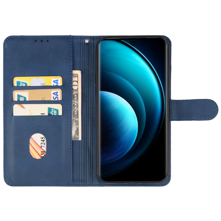 For vivo X100 Pro Leather Phone Case(Blue) - X100 Pro Cases by PMC Jewellery | Online Shopping South Africa | PMC Jewellery