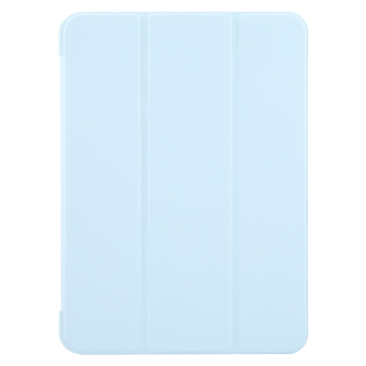 For iPad Air 11 2025 / 2024 GEBEI 3-folding Holder Shockproof Flip Leather Tablet Case(Sky Blue) - iPad Air 11 2025 / 2024 Cases by GEBEI | Online Shopping South Africa | PMC Jewellery | Buy Now Pay Later Mobicred