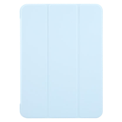 For iPad Air 11 2024 GEBEI 3-folding Holder Shockproof Flip Leather Tablet Case(Sky Blue) - iPad Air 11 2024 Cases by GEBEI | Online Shopping South Africa | PMC Jewellery | Buy Now Pay Later Mobicred