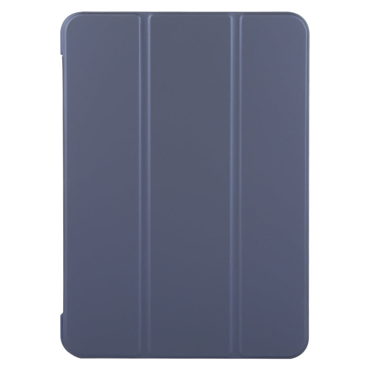 For iPad Pro 11 2024 GEBEI 3-folding Holder Shockproof Flip Leather Tablet Case(Dark Blue) - iPad Pro 11 2024 Cases by GEBEI | Online Shopping South Africa | PMC Jewellery | Buy Now Pay Later Mobicred