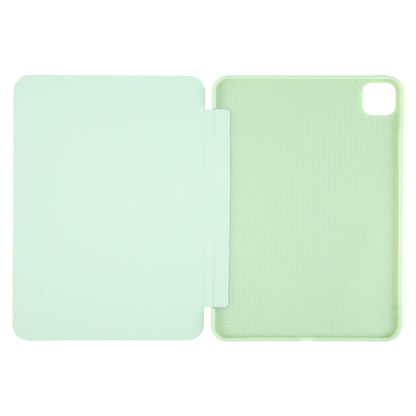 For iPad Pro 13 2024 GEBEI 3-folding Holder Shockproof Flip Leather Tablet Case(Green) - iPad Pro 13 2024 Cases by GEBEI | Online Shopping South Africa | PMC Jewellery | Buy Now Pay Later Mobicred