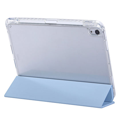 For iPad Air 11 2024 / iPad Pro 11 3-Fold Lock Buckle Leather Smart Tablet Case(Sky Blue) - iPad Pro 11 (2022/2021) Cases by PMC Jewellery | Online Shopping South Africa | PMC Jewellery | Buy Now Pay Later Mobicred