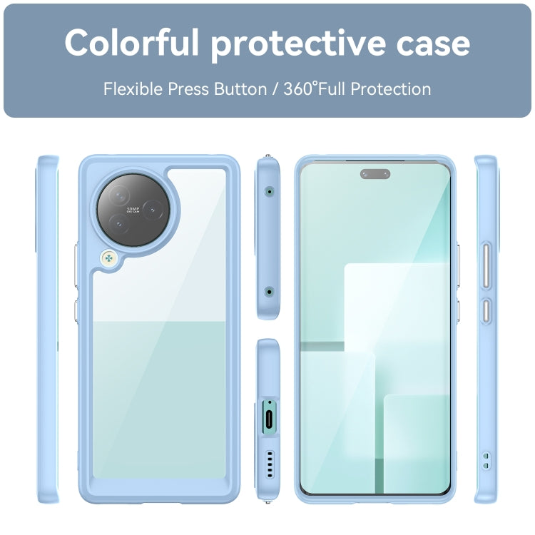 For Xiaomi Civi 3 Colorful Series Acrylic Hybrid TPU Phone Case(Blue) - Xiaomi Cases by PMC Jewellery | Online Shopping South Africa | PMC Jewellery | Buy Now Pay Later Mobicred