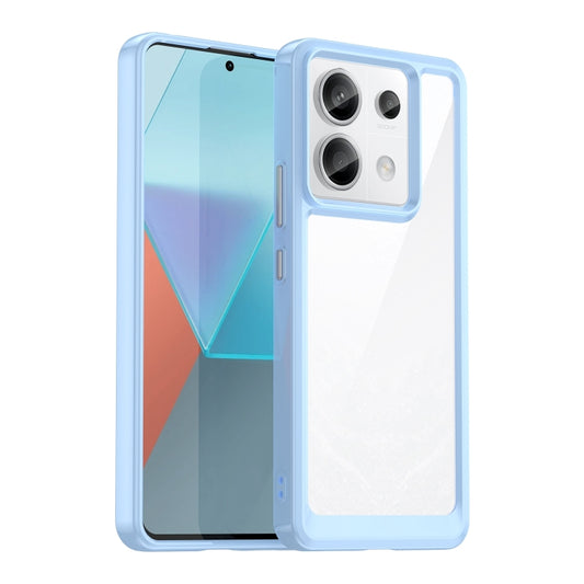 For Xiaomi Redmi Note 13 Pro 5G Colorful Series Acrylic Hybrid TPU Phone Case(Blue) - Note 13 Pro Cases by PMC Jewellery | Online Shopping South Africa | PMC Jewellery | Buy Now Pay Later Mobicred