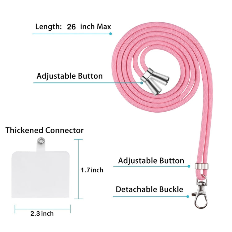 For Honor X7a Electroplating Marble Dual-side IMD Phone Case with Lanyard(Pink 013) - Honor Cases by PMC TechLife | Online Shopping South Africa | PMC TechLife