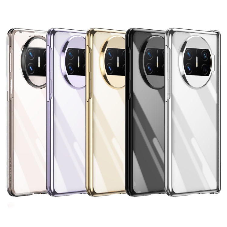 For Huawei Mate X3 Electroplating PC Folding Phone Case with Hinge(Black) - Huawei Cases by PMC TechLife | Online Shopping South Africa | PMC TechLife | Buy Now Pay Later Mobicred