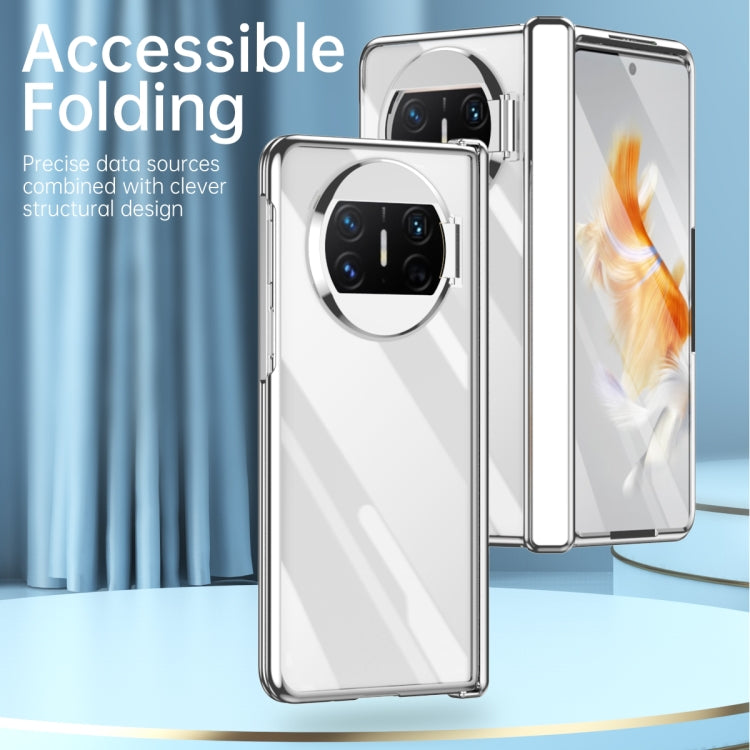 For Huawei Mate X3 Electroplating PC Folding Phone Case with Hinge(Black) - Huawei Cases by PMC TechLife | Online Shopping South Africa | PMC TechLife | Buy Now Pay Later Mobicred