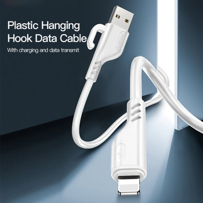 YESIDO CA105 1.2m 2.4A USB to 8 Pin Charging Data Cable with Hook(White) - Normal Style Cable by Yesido | Online Shopping South Africa | PMC Jewellery | Buy Now Pay Later Mobicred