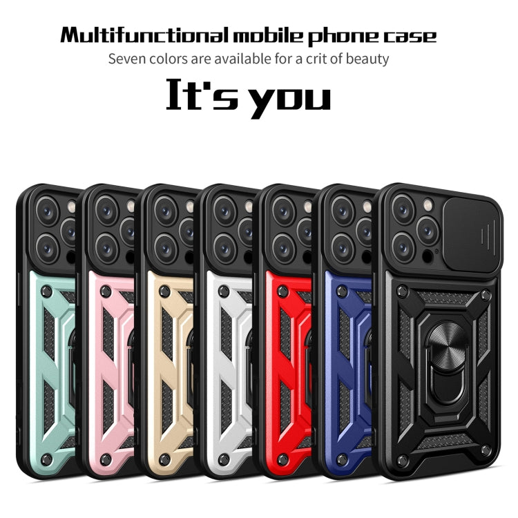 For iPhone 16 Pro Max Sliding Camera Cover Design TPU+PC Phone Case(Black) - iPhone 16 Pro Max Cases by PMC Jewellery | Online Shopping South Africa | PMC Jewellery | Buy Now Pay Later Mobicred