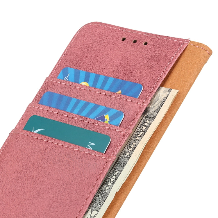 For OPPO A1 5G KHAZNEH Cowhide Texture Flip Leather Phone Case(Pink) - OPPO Cases by PMC Jewellery | Online Shopping South Africa | PMC Jewellery | Buy Now Pay Later Mobicred