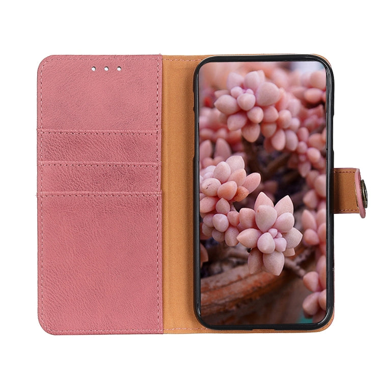 For OPPO Find X7 Pro / Find X7 Ultra KHAZNEH Cowhide Texture Flip Leather Phone Case(Pink) - Find X7 Ultra Cases by PMC Jewellery | Online Shopping South Africa | PMC Jewellery | Buy Now Pay Later Mobicred