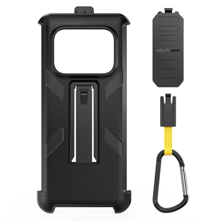 For Ulefone Armor 25T Pro Ulefone Back Clip Phone Case with Carabiner(Black) - Ulefone Cases by Ulefone | Online Shopping South Africa | PMC Jewellery | Buy Now Pay Later Mobicred