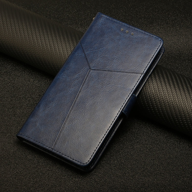 For iPhone 16 Plus HT01 Y-shaped Pattern Flip Leather Phone Case(Blue) - iPhone 16 Plus Cases by PMC TechLife | Online Shopping South Africa | PMC TechLife | Buy Now Pay Later Mobicred