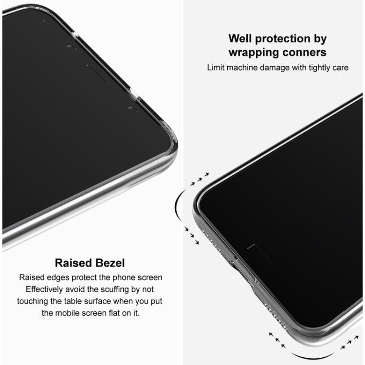 For Google Pixel 8a IMAK UX-5 Series Transparent Shockproof TPU Protective Phone Case(Transparent) - Google Cases by imak | Online Shopping South Africa | PMC TechLife | Buy Now Pay Later Mobicred