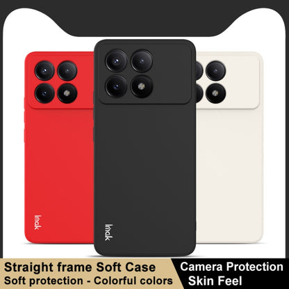 For Xiaomi Redmi K70 5G/K70 Pro 5G IMAK UC-4 Series Straight Edge TPU Soft Phone Case(White) - K70 Pro Cases by imak | Online Shopping South Africa | PMC Jewellery | Buy Now Pay Later Mobicred