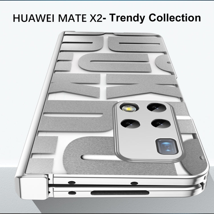 For Huawei Mate X2 Integrated Electroplating Folding Phone Case with Hinge(Tyrant Gold) - Huawei Cases by PMC TechLife | Online Shopping South Africa | PMC TechLife | Buy Now Pay Later Mobicred