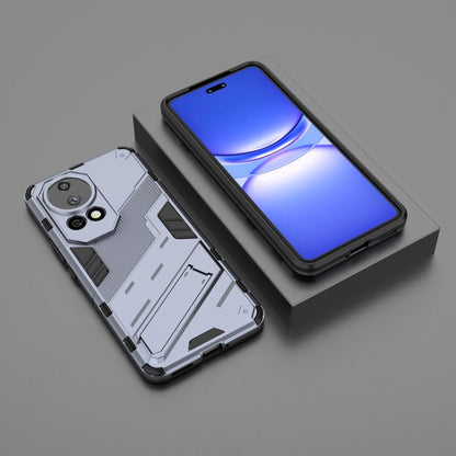 For Huawei nova 12 Pro Punk Armor 2 in 1 PC + TPU Phone Case with Holder(Grey) - Huawei Cases by PMC Jewellery | Online Shopping South Africa | PMC Jewellery | Buy Now Pay Later Mobicred