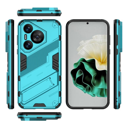 For Huawei Pura 70 Punk Armor 2 in 1 PC + TPU Phone Case with Holder(Blue) - Huawei Cases by PMC Jewellery | Online Shopping South Africa | PMC Jewellery | Buy Now Pay Later Mobicred