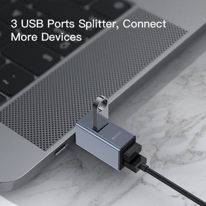 Yesido HB14 3 in 1 USB 3.0 Mini Splitter HUB Adapter - USB HUB by Yesido | Online Shopping South Africa | PMC Jewellery | Buy Now Pay Later Mobicred