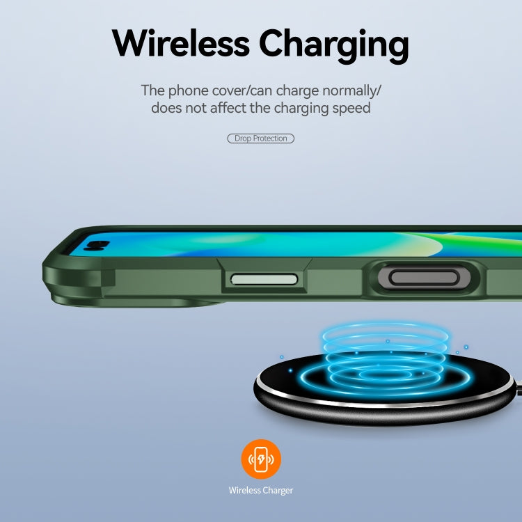 For iPhone 16 TPU + PC Lens Protection Phone Case(Green) - free shipping - PMC TechLife - Order now!