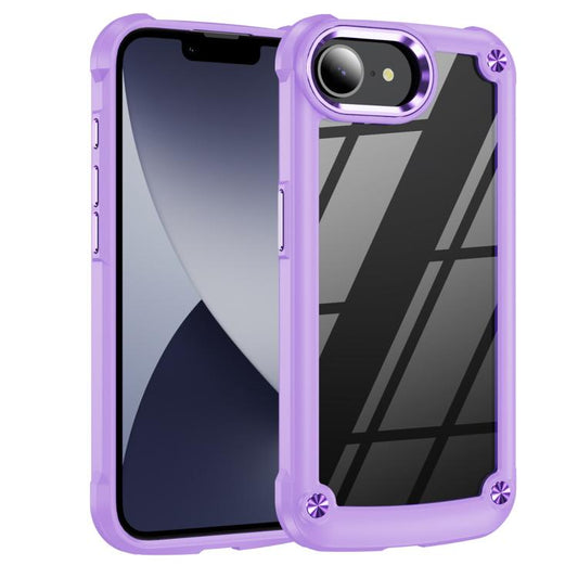 For iPhone 16e TPU + PC Lens Protection Phone Case(Purple) - iPhone 16e Cases by PMC Jewellery | Online Shopping South Africa | PMC Jewellery | Buy Now Pay Later Mobicred