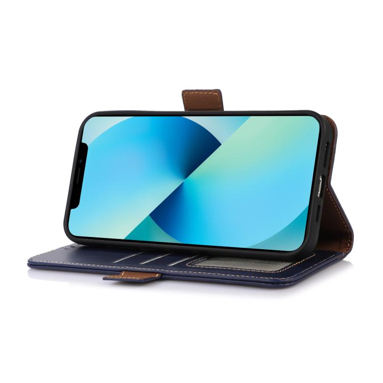 For iPhone 17 Air Crazy Horse Top Layer Cowhide Leather Phone Case(Blue) - free shipping - PMc TechLife - Order now!