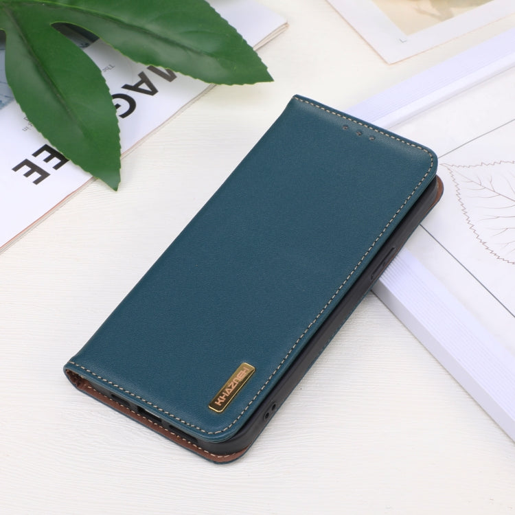 For iPhone 16 Pro Max KHAZNEH Nappa Top Layer Cowhide Leather Phone Case(Green) - free shipping - PMC TechLife - Order now!