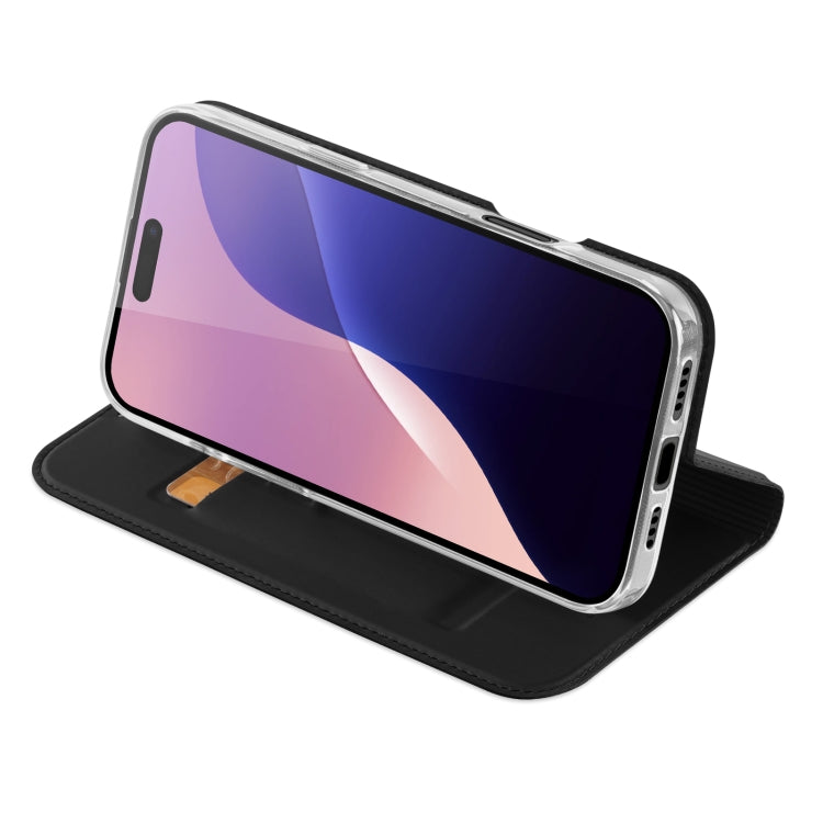 For iPhone 16 Pro Max DUX DUCIS Skin Pro Series Flip Leather Phone Case(Black) - free shipping - PMC TechLife - Order now!