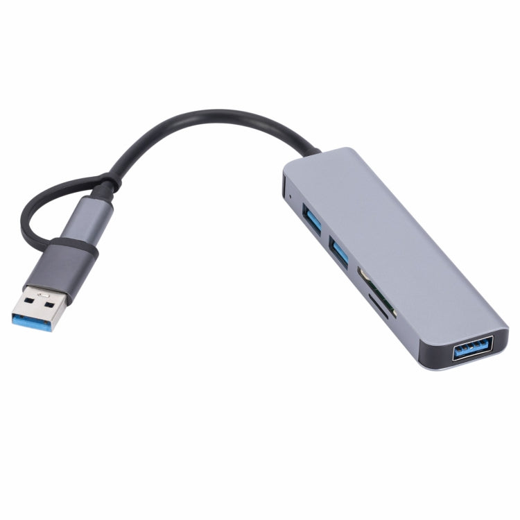 2302 5 in 1 USB+USB-C/Type-C to USB Multi-function Docking Station HUB Adapter - USB HUB by PMC Jewellery | Online Shopping South Africa | PMC Jewellery | Buy Now Pay Later Mobicred