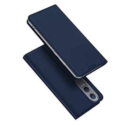 For OnePlus Nord CE4 Lite / OPPO K12x DUX DUCIS Skin Pro Series Horizontal Flip Phone Leather Case(Blue) - OnePlus Cases by DUX DUCIS | Online Shopping South Africa | PMC Jewellery | Buy Now Pay Later Mobicred