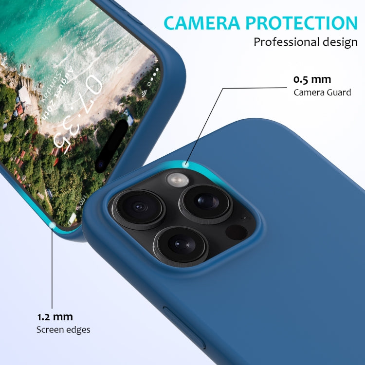 For iPhone 16 Pro Max Solid Color Silicone Phone Case(Cobalt Blue) - More iPhone Cases by PMC Jewellery | Online Shopping South Africa | PMC Jewellery | Buy Now Pay Later Mobicred