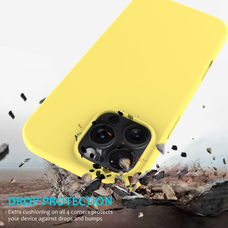 For iPhone 16 Pro Solid Color Silicone Phone Case(Lemon Yellow) - More iPhone Cases by PMC Jewellery | Online Shopping South Africa | PMC Jewellery | Buy Now Pay Later Mobicred