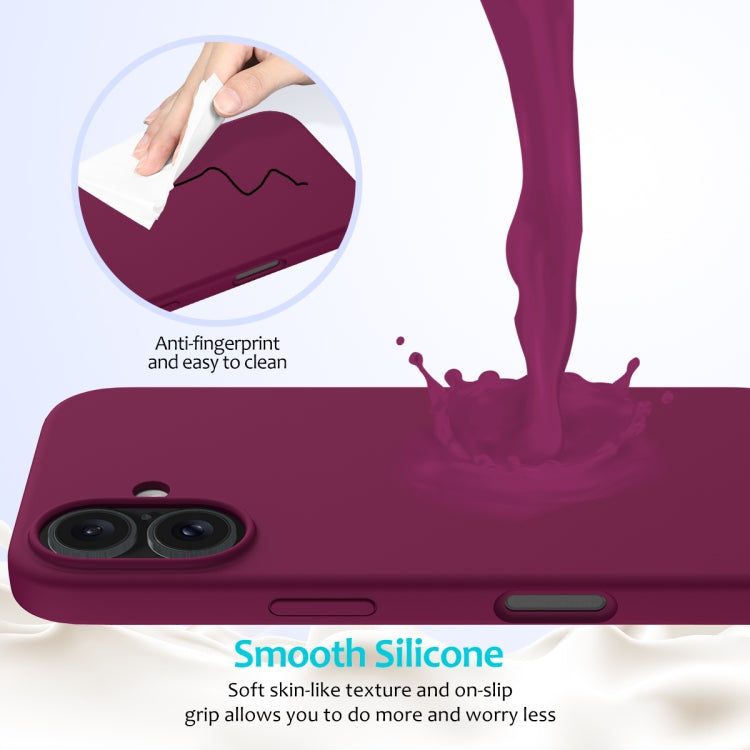 For iPhone 16 Plus Solid Color Silicone Phone Case(Violet) - More iPhone Cases by PMC Jewellery | Online Shopping South Africa | PMC Jewellery | Buy Now Pay Later Mobicred