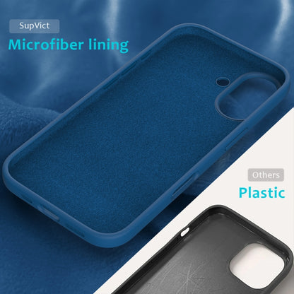 For iPhone 16 Solid Color Silicone Phone Case(Cobalt Blue) - More iPhone Cases by PMC Jewellery | Online Shopping South Africa | PMC Jewellery | Buy Now Pay Later Mobicred