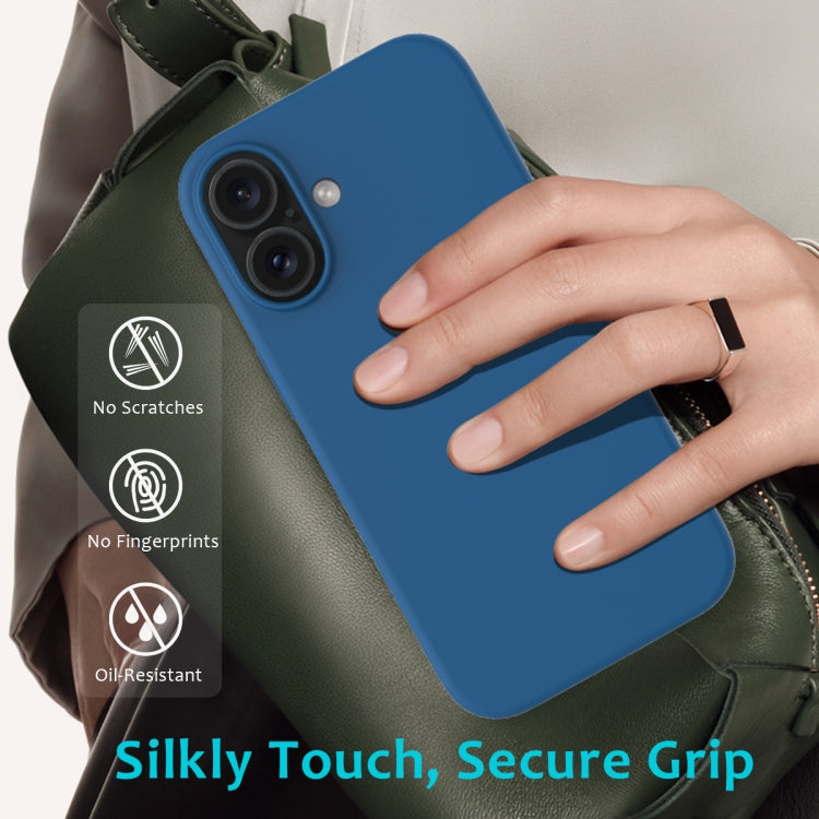 For iPhone 16 Solid Color Silicone Phone Case(Cobalt Blue) - More iPhone Cases by PMC Jewellery | Online Shopping South Africa | PMC Jewellery | Buy Now Pay Later Mobicred