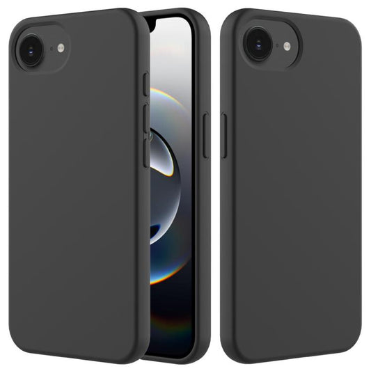 For iPhone 16e Solid Color Silicone Phone Case(Black) - iPhone 16e Cases by PMC Jewellery | Online Shopping South Africa | PMC Jewellery | Buy Now Pay Later Mobicred