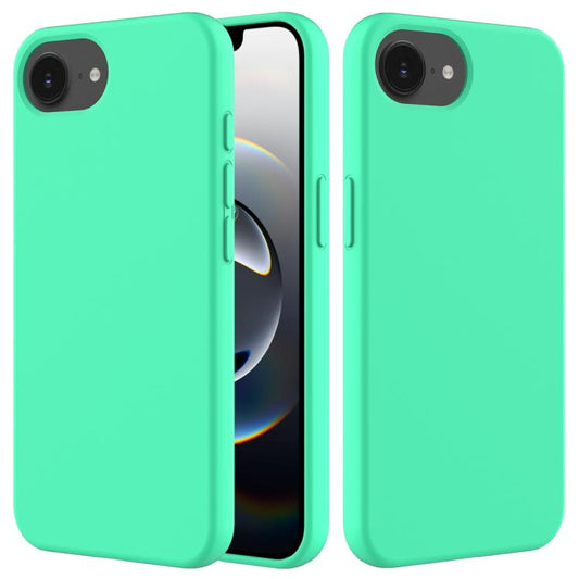 For iPhone 16e Solid Color Silicone Phone Case(Green) - iPhone 16e Cases by PMC Jewellery | Online Shopping South Africa | PMC Jewellery | Buy Now Pay Later Mobicred