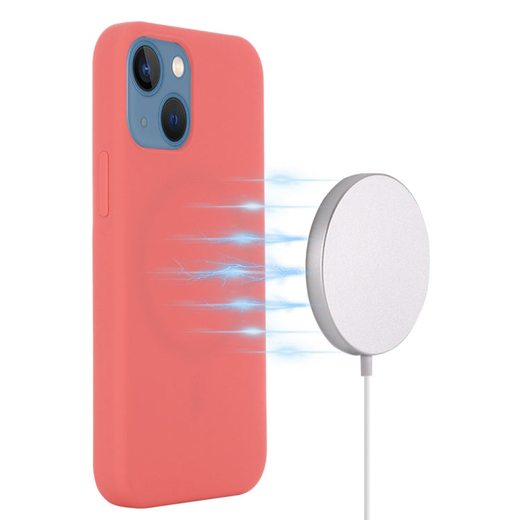 For iPhone 15 Shockproof Silicone Magsafe Phone Case(Pink Orange) - iPhone 15 Cases by PMC Jewellery | Online Shopping South Africa | PMC Jewellery