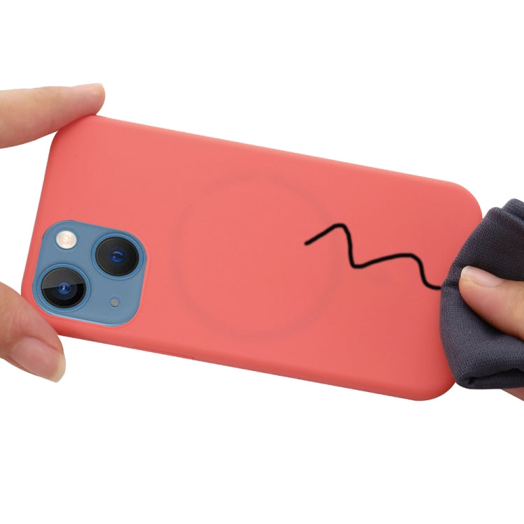 For iPhone 15 Shockproof Silicone Magsafe Phone Case(Pink Orange) - iPhone 15 Cases by PMC TechLife | Online Shopping South Africa | PMC TechLife