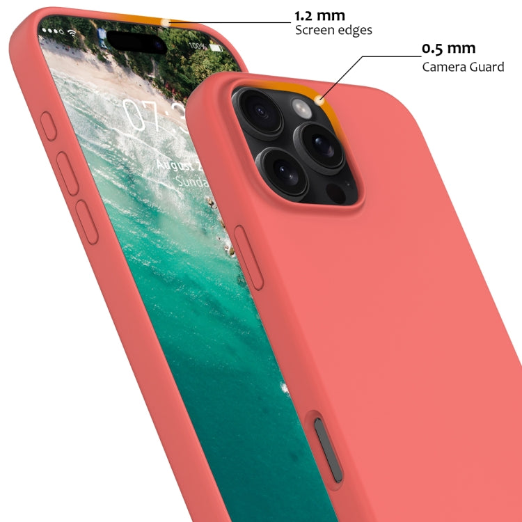 For iPhone 16 Pro Shockproof Silicone Magsafe Phone Case(Pink Orange) - free shipping - PMC TechLife - Order now!