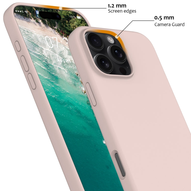 For iPhone 16 Pro Shockproof Silicone Magsafe Phone Case(Sand Pink) - iPhone 16 Pro Cases by PMC Jewellery | Online Shopping South Africa | PMC Jewellery | Buy Now Pay Later Mobicred