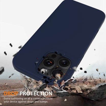 For iPhone 16 Pro Shockproof Silicone Magsafe Phone Case(Navy Blue) - iPhone 16 Pro Cases by PMC Jewellery | Online Shopping South Africa | PMC Jewellery | Buy Now Pay Later Mobicred