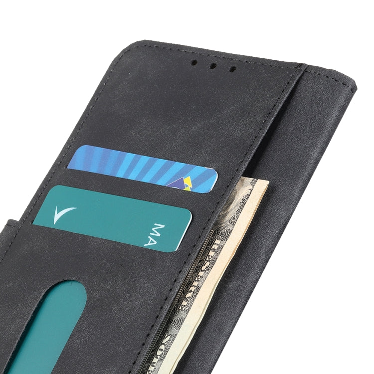 For iPhone 16e KHAZNEH Retro Texture Leather Phone Case(Black) - free shipping - PMC TechLife - Order now!
