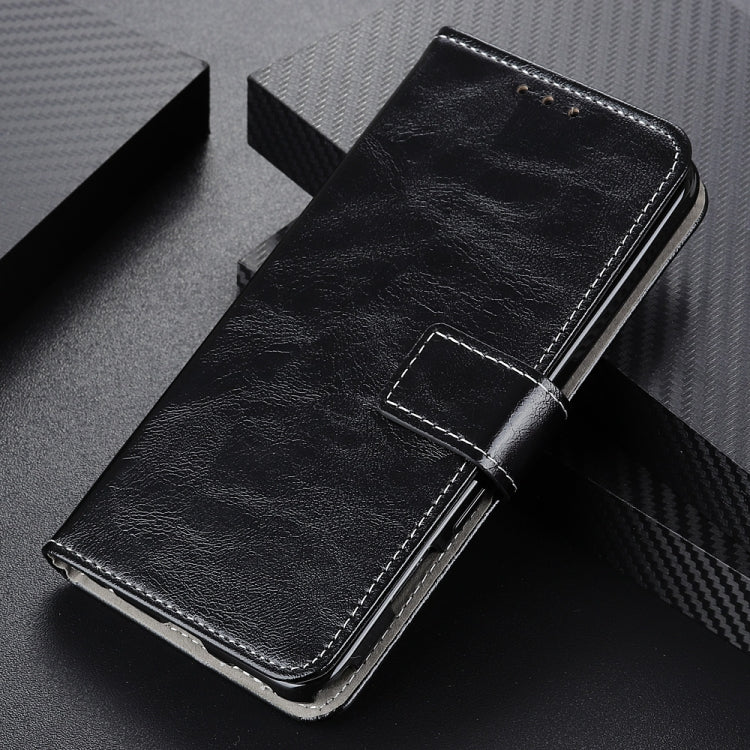 For iPhone 16e Retro Crazy Horse Texture Horizontal Flip Leather Phone Case(Black) - iPhone 16e Cases by PMC TechLife | Online Shopping South Africa | PMC TechLife | Buy Now Pay Later Mobicred